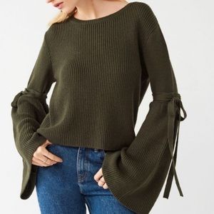 Silence + Noise Justine Bell Sleeve Sweater